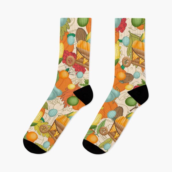 Item preview, Thanksgiving Pumpkins And Vegetables Pattern designed and sold by Designs By YL.