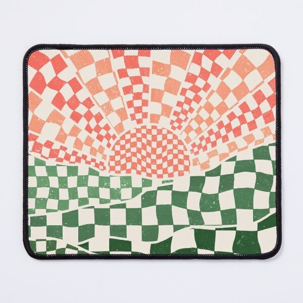 Item preview, Checkered Sunset Landscape (Pink) designed and sold by AnecdoteThread.