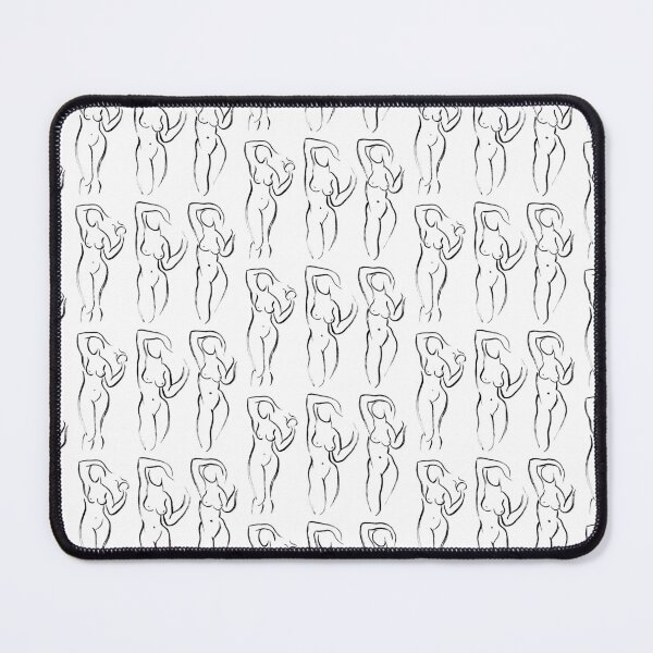 Item preview, Ink Line Drawing of Three Figures (After Ingres) designed and sold by ipoxstudios.