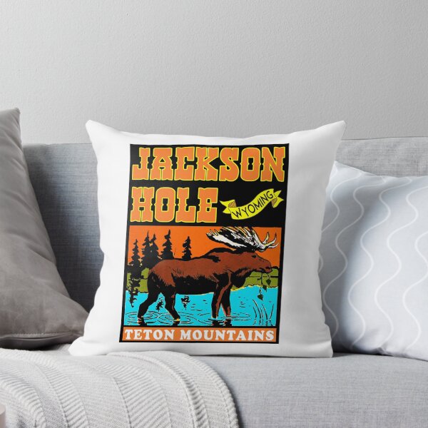Item preview, JACKSON HOLE WYOMING TETON VINTAGE MOUNTAINS MOOSE MOUNTAINS SKIING SKI designed and sold by DESTINATIONS DECAL.