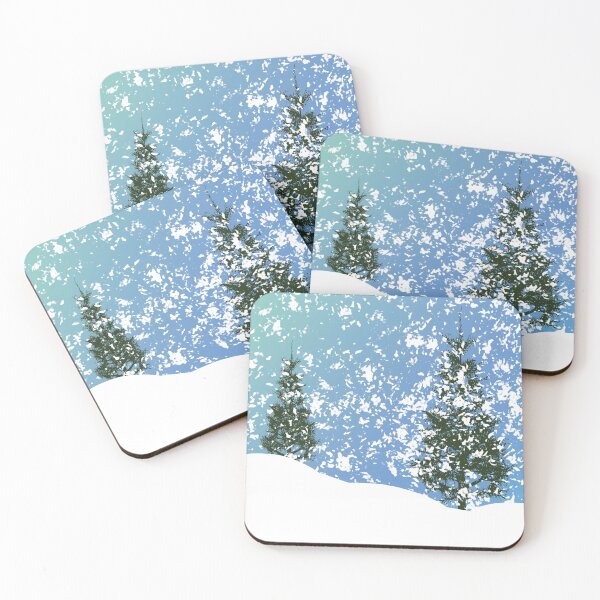 Item preview, Pines in the snow design designed and sold by PandLcreations.