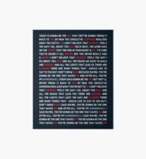 Oasis - Wonderwall Art Board
