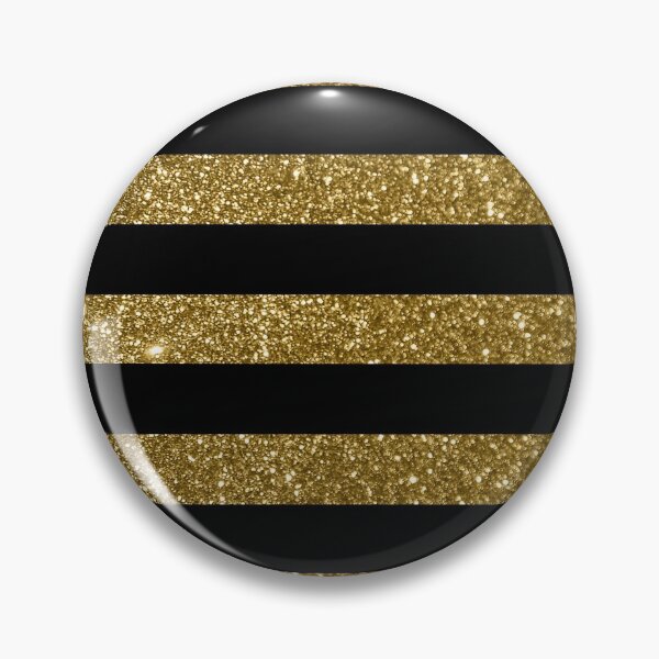 Item preview, Print ONLY - Black and Golden Vintage Large Stripes designed and sold by Gerson Ramos.