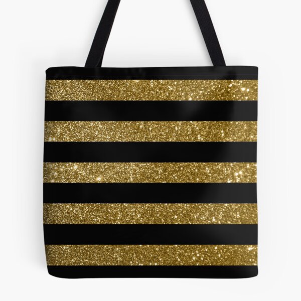 Item preview, Print ONLY - Black and Golden Vintage Large Stripes designed and sold by Gerson Ramos.