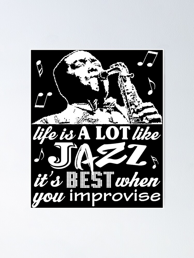 Disover Music Swing Charleston Chick Webb Lindy Hop Jazz Music Icons Quotes Retro Vintage Poster