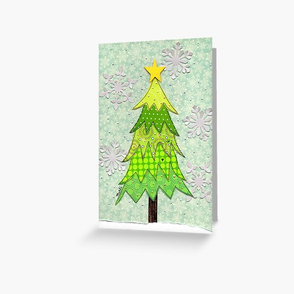 Item preview, Christmas Tree in the snow designed and sold by Mahli's  Artful Whimsy.