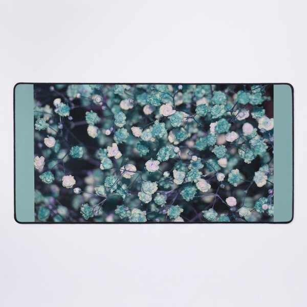 Item preview, Baby's Breathe Flowers in White and Turquoise Blue designed and sold by JariHawk.