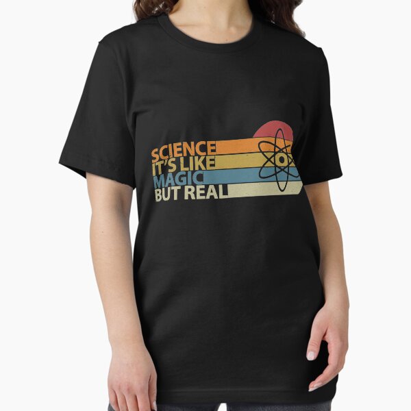 Vista previa del artículo con la obra «La ciencia es como magia pero real», diseñado y vendido por SCOTALIVE834.