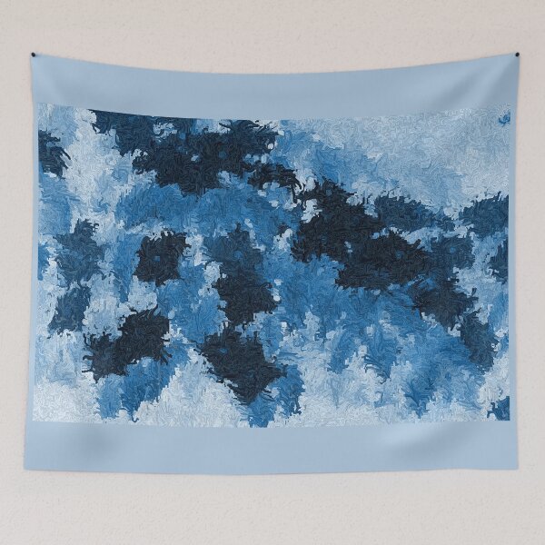 Item preview, Many Blues Abstract designed and sold by JariHawk.
