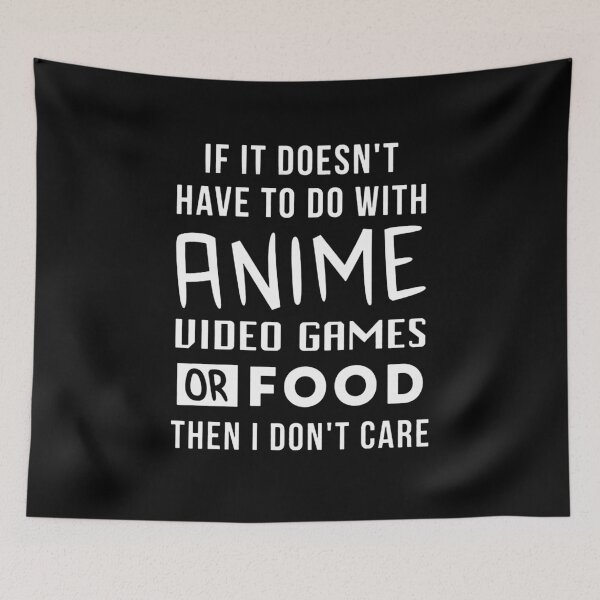 Item preview, anime or food dont care designed and sold by sayotayo93.