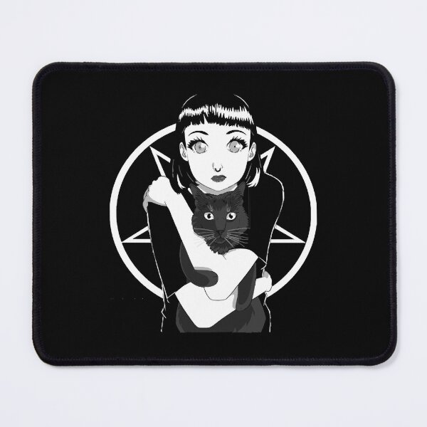 Item preview, Men Women Goth Girl Black Cat Pentagram Cool Gift Fan designed and sold by GarfieldFerry.