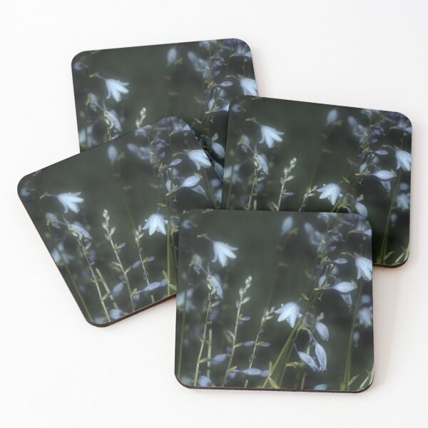 Item preview, Pale Violet Hosta Plant Flowers at Night designed and sold by JariHawk.