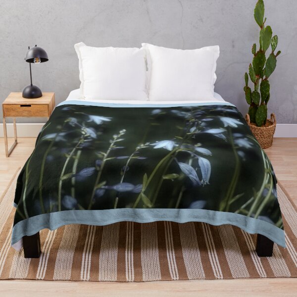Item preview, Pale Violet Hosta Plant Flowers at Night designed and sold by JariHawk.