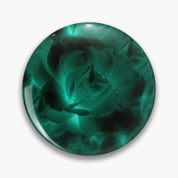 Item preview, Deep Emerald Green Large Cabbage Rose Collage with Black designed and sold by JariHawk.