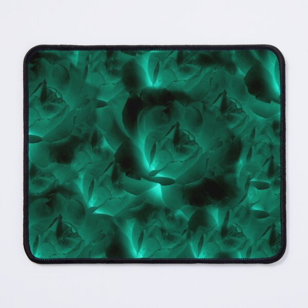 Item preview, Deep Emerald Green Large Cabbage Rose Collage with Black designed and sold by JariHawk.