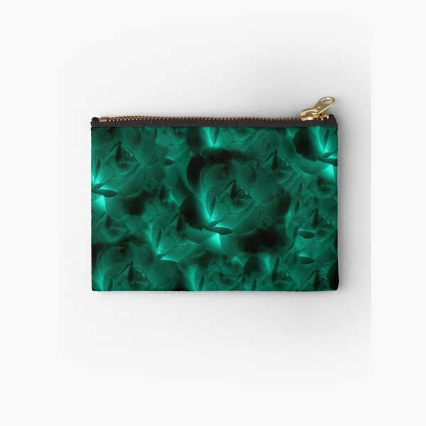 Item preview, Deep Emerald Green Large Cabbage Rose Collage with Black designed and sold by JariHawk.