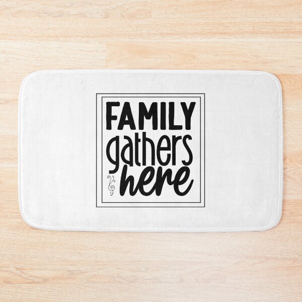 Item preview, Family Gathers Here - family love, family time designed and sold by Delandor.