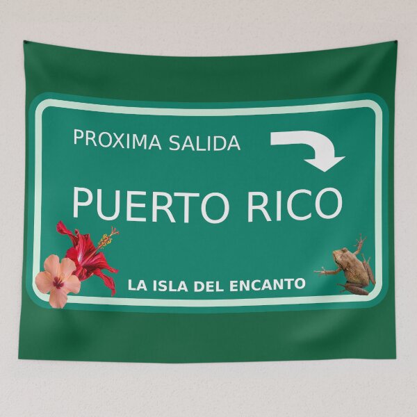 Item preview, Next Exit Traffic sign - Puerto Rico - Proxima salida, Puerto Rico designed and sold by Verle-art.