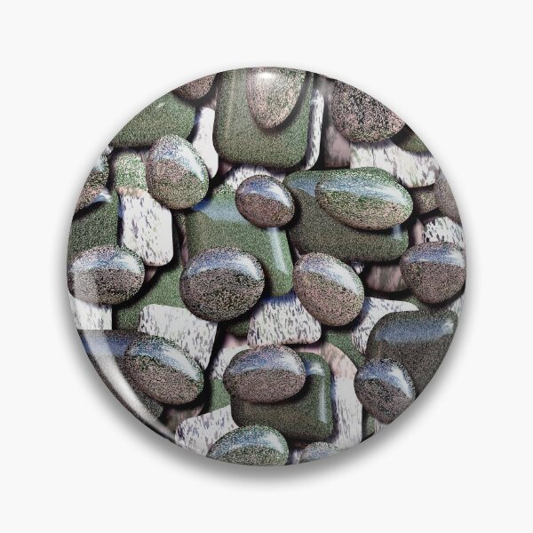 Item preview, River Rocks in Subtle Pink and Olive designed and sold by SeaChangeDesign.
