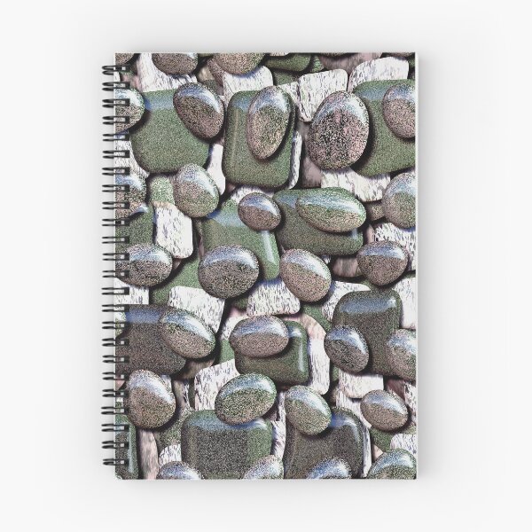 Item preview, River Rocks in Subtle Pink and Olive designed and sold by SeaChangeDesign.