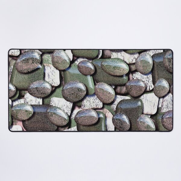 Item preview, River Rocks in Subtle Pink and Olive designed and sold by SeaChangeDesign.