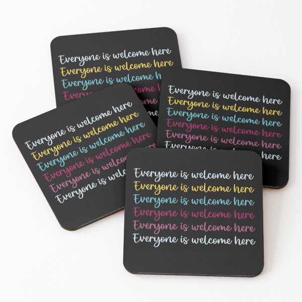 Item preview, Everyone is welcome here inclusive writing designed and sold by Cedarrue.