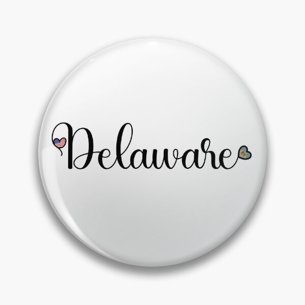 Item preview, I Love Delaware  - Delaware Script With Heart Shaped Flags designed and sold by molamode.