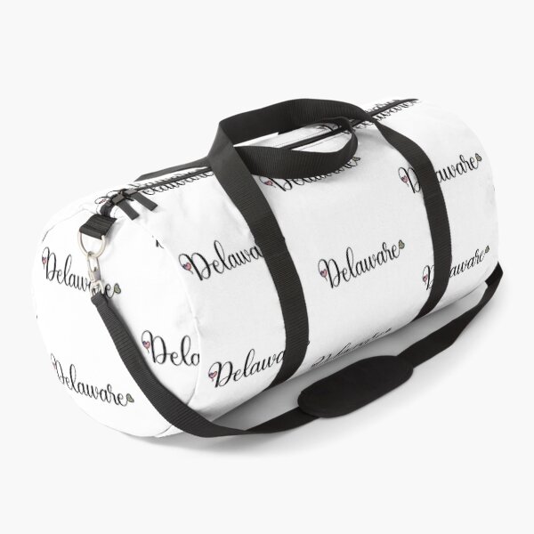 Item preview, I Love Delaware  - Delaware Script With Heart Shaped Flags designed and sold by molamode.