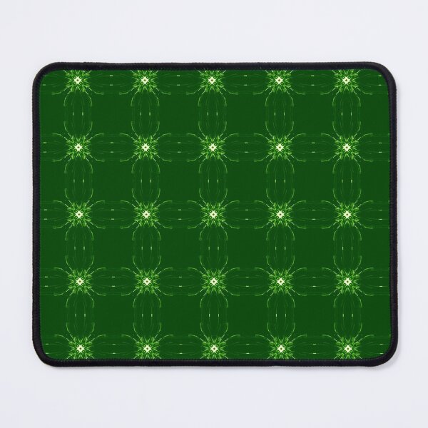 Item preview, Green Cross Tile on Dark Green designed and sold by Fractal Journeys, etc. .