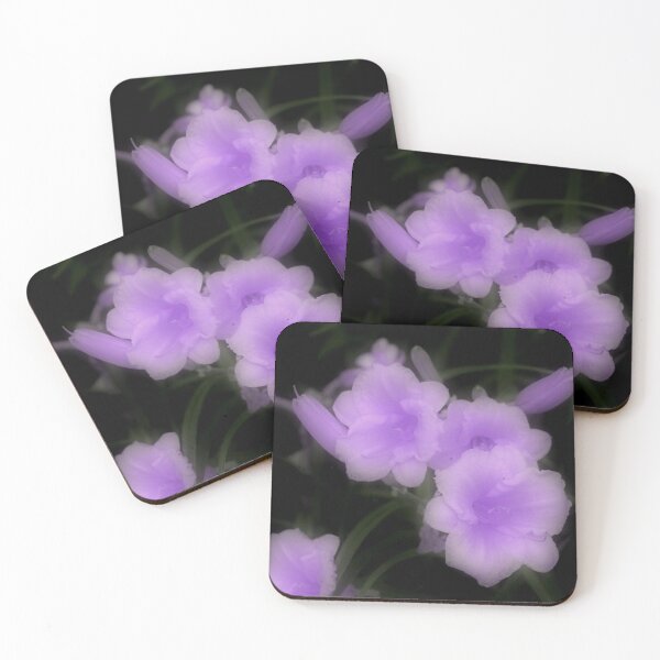 Item preview, Fantasy Glowing Violet Purple Day Lilies Flowers designed and sold by JariHawk.
