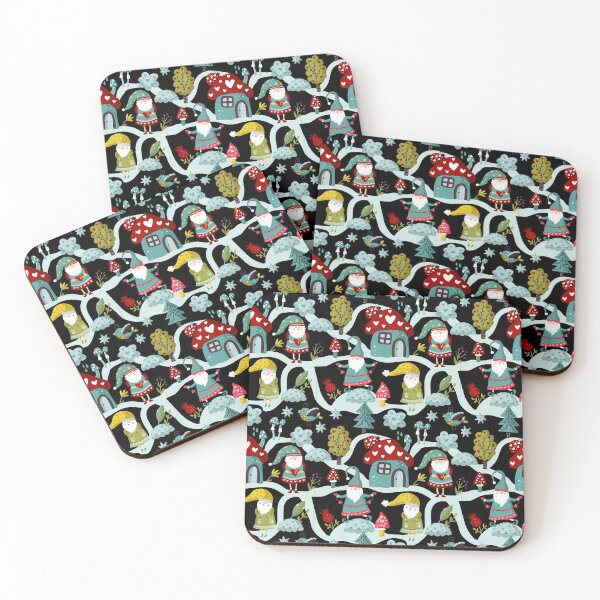 Item preview, Christmas funny gnomes pattern designed and sold by Tshepomuza.