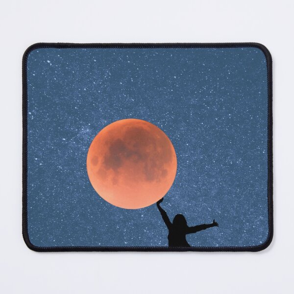 Item preview, Galaxy and Moon Oneness Blue Graphic designed and sold by WonderfulHumans.