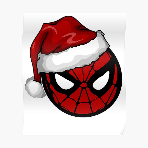 Póster «Gorro de Papá Noel Araña de Navidad» de MarveLover | Redbubble