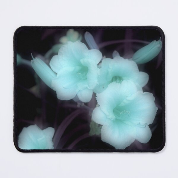 Item preview, Fantasy Glowing Turquoise Blue Day Lilies Flowers designed and sold by JariHawk.
