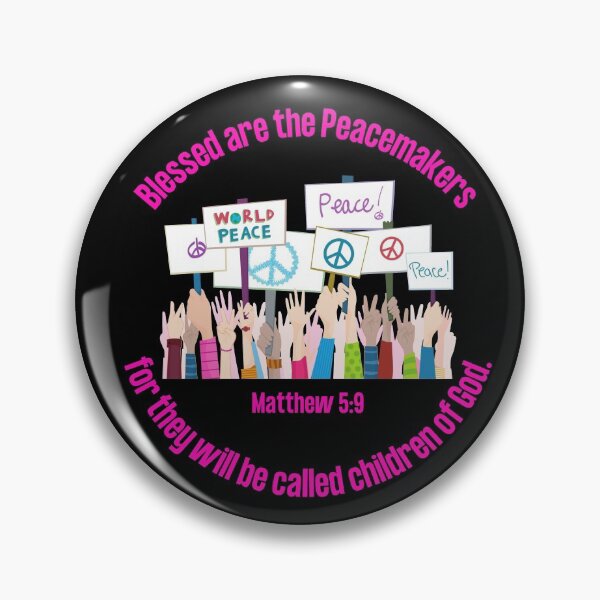 Item preview, Blessed are the Peacemakers for they will be called children of God, Matthew 5:9 designed and sold by CheekyGrace.