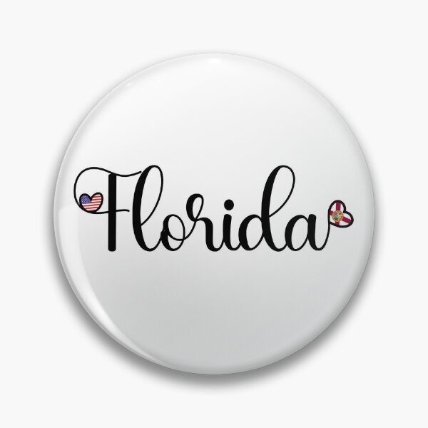 Item preview, I Love Florida - Florida Script With Heart Shaped Flags designed and sold by molamode.