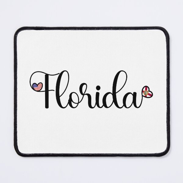 Item preview, I Love Florida - Florida Script With Heart Shaped Flags designed and sold by molamode.