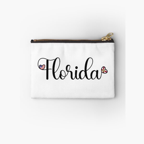 Item preview, I Love Florida - Florida Script With Heart Shaped Flags designed and sold by molamode.