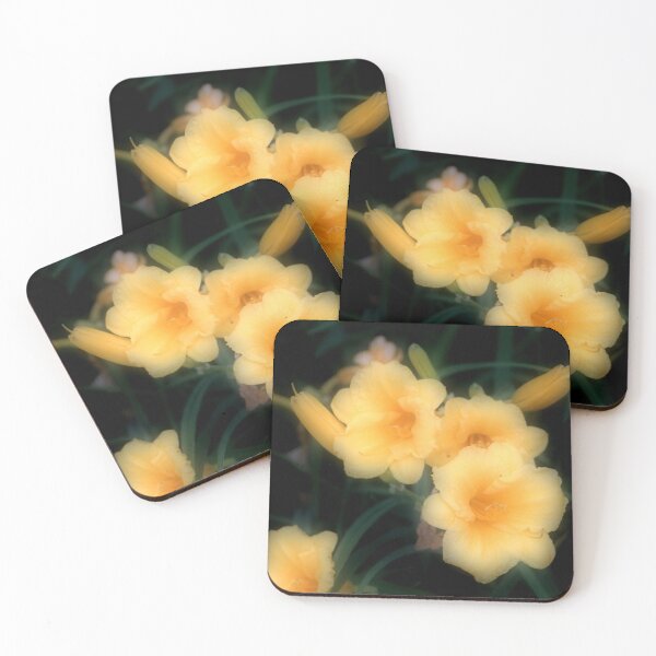 Item preview, Fantasy Glowing Yellow Day Lilies Flowers designed and sold by JariHawk.