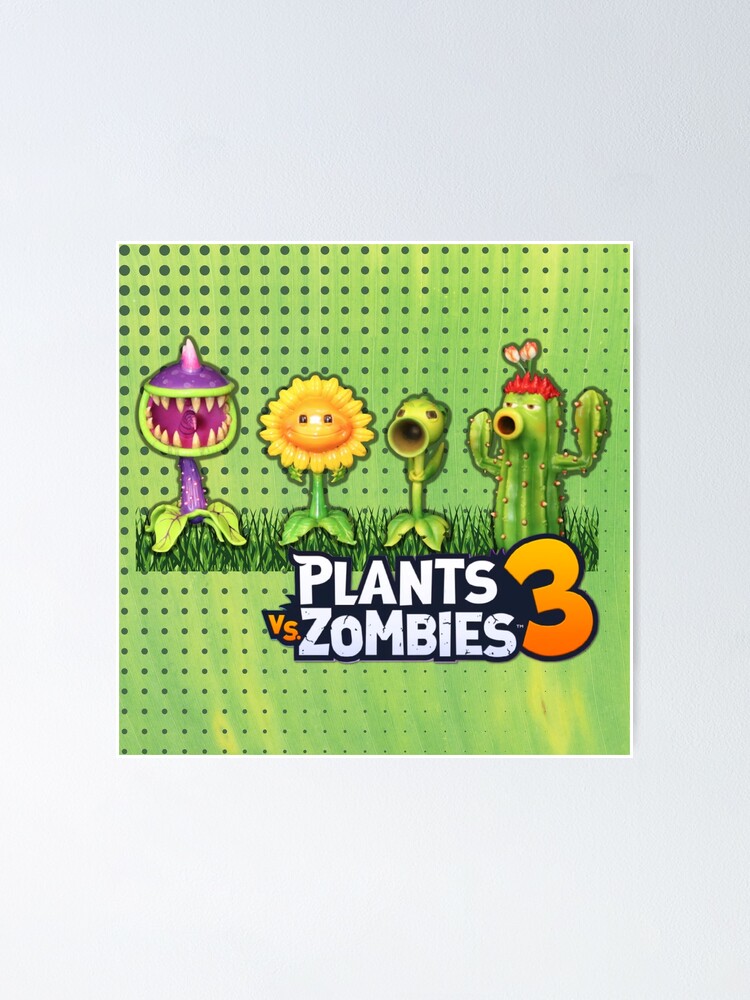 Poster PLANTS VS ZOMBIES - characters