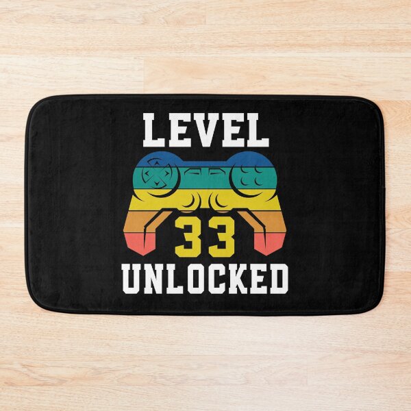 Item preview, Level 33 Unlocked, Video Game 33rd Gamer Birthday designed and sold by Fabvity.