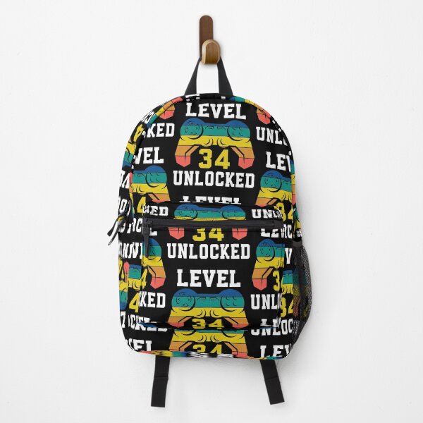 Item preview, Level 34 Unlocked, Video Game 34th Gamer Birthday designed and sold by Fabvity.
