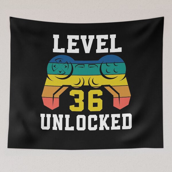 Item preview, Level 36 Unlocked, Video Game 36th Gamer Birthday designed and sold by Fabvity.