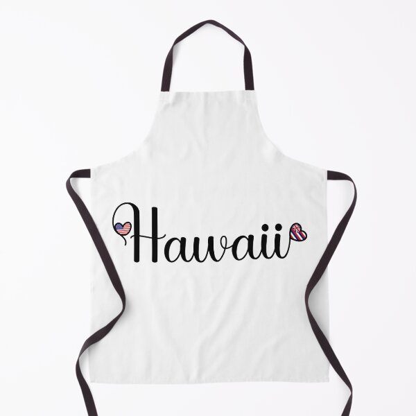 Item preview, I Love Hawaii - Hawaii Script With Heart Shaped Flags designed and sold by molamode.