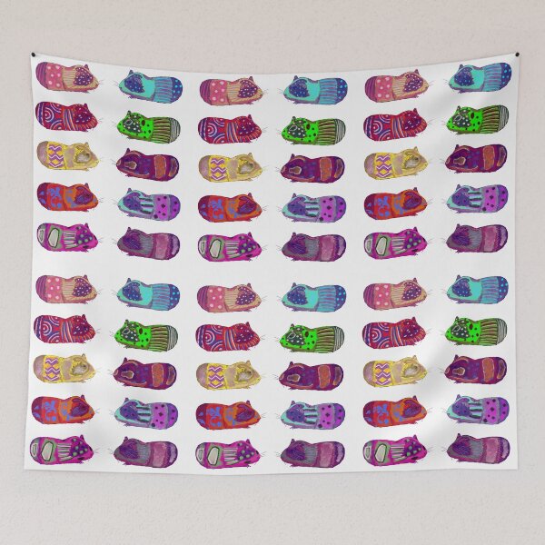 Item preview, Guinea pigs, colorful Guinea pigs, Guinea pig shirts, Guinea pig merch designed and sold by Rachael Caskey.