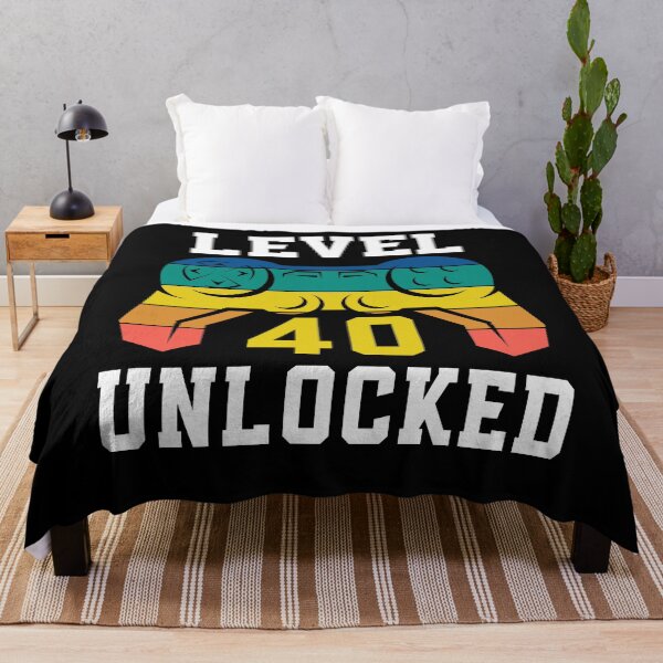 Item preview, Level 40 Unlocked, Video Game 40th Gamer Birthday designed and sold by Fabvity.