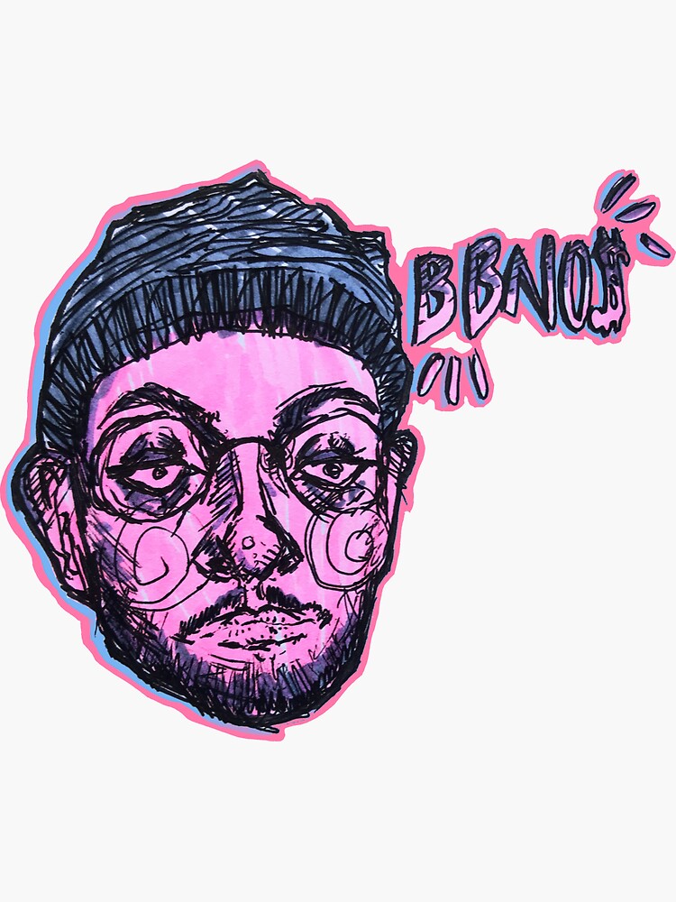 "bbno$ doodle" Sticker for Sale by bellmiere | Redbubble