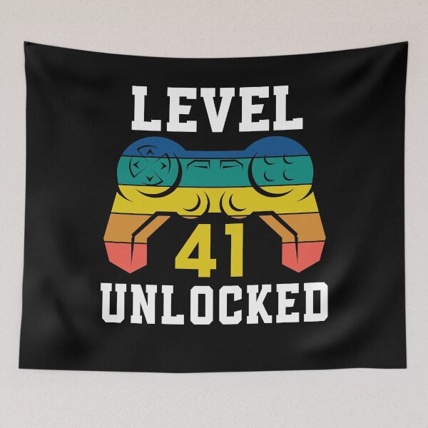Item preview, Level 41 Unlocked, Video Game 41st Gamer Birthday designed and sold by Fabvity.