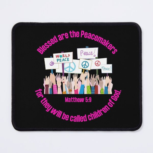 Item preview, Blessed are the Peacemakers for they will be called children of God, Matthew 5:9 designed and sold by CheekyGrace.