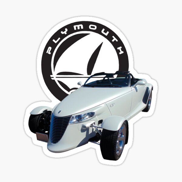 Plymouth Plowler Cartoon Car Art Wall Decal Graphic Mancave Art Sticker NEW